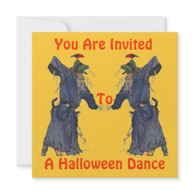 HALLOWEEN DANCE PARTY INVITATION ~ EZ2 CUSTOMIZE by layooper