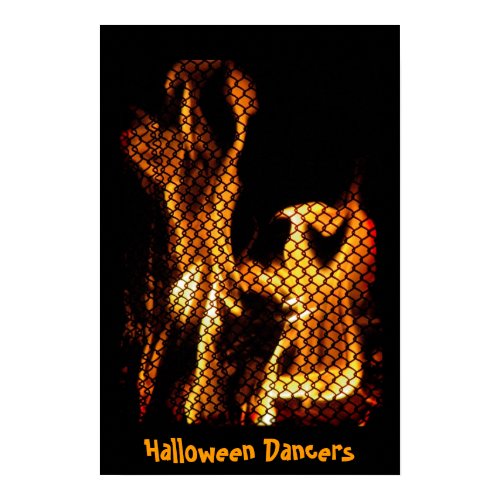 Halloween Dancers Poster print