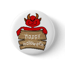 Halloween Devil button