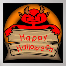 Halloween Devil Poster