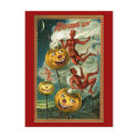 Halloween Devils & JOLs Postcard by lkranieri Halloween Devils & JOLs Postcard