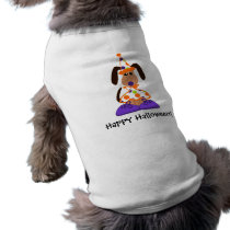 Halloween Dog Clown T-Shirt Dog Tee