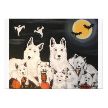 Halloween Dog Family Invitations