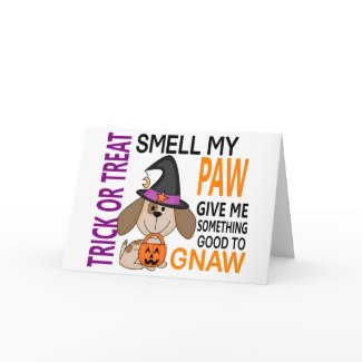 Halloween Dog Smell My Paw 2 card