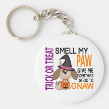 Halloween Dog Smell My Paw 2 Keychain