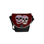 Halloween DOTD Comedy-Tragedy Skulls Courier Bags