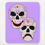 Halloween DOTD Comedy-Tragedy Skulls Mouse Pads