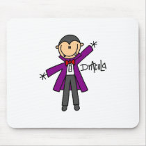 Halloween Dracula Stick Figure Mousepad