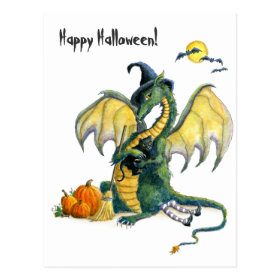 Halloween Dragon postcard