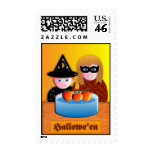 Halloween Dunking For Apples Stamps