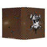 Halloween Embellished Skull Vinyl Binders