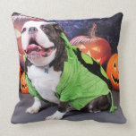Halloween - English Bulldog - Spike Throw Pillow
