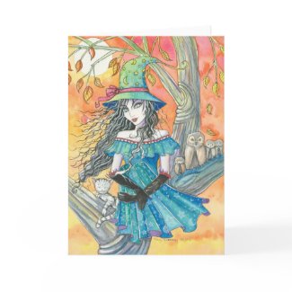 Halloween Eve, Halloween Card by Molly Harrison card