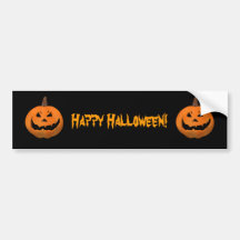 Halloween: Evil Jack-O-Lantern: Bumper Sticker