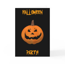 Halloween: Evil Jack-O-Lantern: Invitation Card