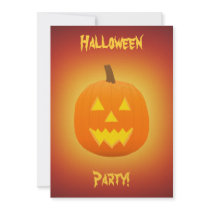 Halloween: Evil Jack-O-Lantern: Invitation Card by spiritswitchboard Halloween: Evil Jack-O-Lantern: Invitation Card