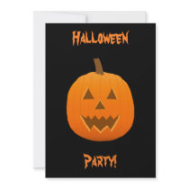 Halloween: Evil Jack-O-Lantern: Invitation Card by spiritswitchboard Halloween: Evil Jack-O-Lantern: Invitation Card