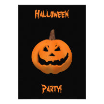 Halloween: Evil Jack-O-Lantern: Invitation Card