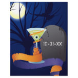 Halloween eyeball in Cocktail flyer