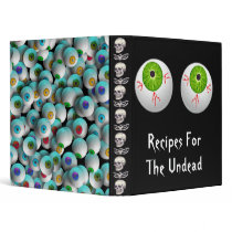 Halloween Eyeballs 3 Ring Binders
