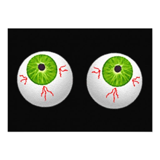 Halloween Eyeballs Custom Announcement
