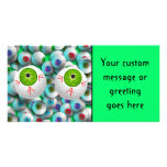 Halloween Eyeballs Photo Greeting Card