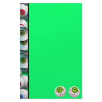 Halloween Eyeballs Stationery Design
