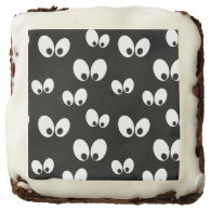 Halloween Eyes Pattern Brownies Square Brownie