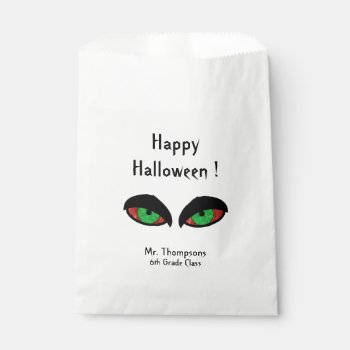 Halloween Eyes School Favor Bag