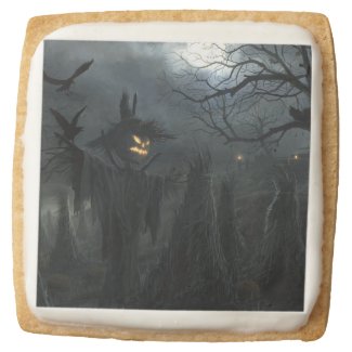 Halloween Field of Death Square Premium Shortbread Cookie