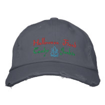 Halloween Fiend Candy Junkie In Blue embroidered hats