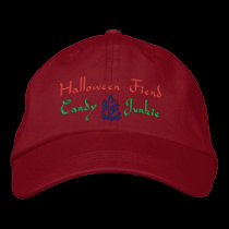Halloween Fiend Candy Junkie In Red embroidered hats