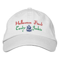 Halloween Fiend Candy Junkie In White embroidered hats
