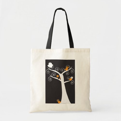 Halloween Five Birds Bag