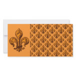 Halloween Fleur de lis photo cards