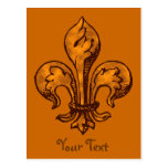 Halloween Fleur de lis Post Cards