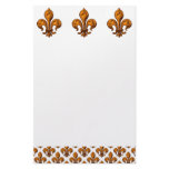 Halloween Fleur de lis Stationery Paper