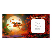 Halloween Flight Customized Photo Card