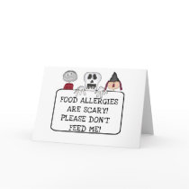 Halloween Food Allergies cards