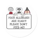 Halloween Food Allergies stickers