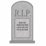 Halloween Fred Tombstone Photo Sclupture Photo Sculptures