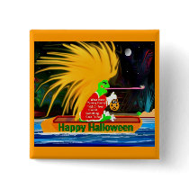 Halloween Frog Button