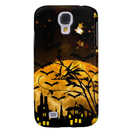 Halloween Full Moon Witch Samsung Galaxy S4 Case