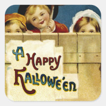 Halloween Fun Square Sticker