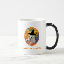 Halloween Funny Puppy Witch T-Shirts & Gift Items Coffee Mug