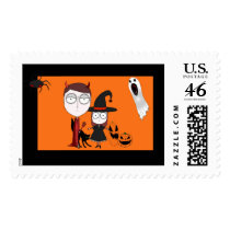 Halloween Gang postage