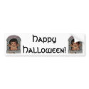 Halloween & Gargoyles sticker bumper stickers by haidabeaver Halloween & Gargoyles sticker bumper stickers