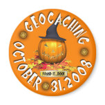 Halloween Geocaching Geocacher Swag Buttons! magnets