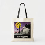 Halloween Ghost Bats 10% Off Sale Canvas Bag Halloween Ghost Bats 10% Off Sale Canvas Bag