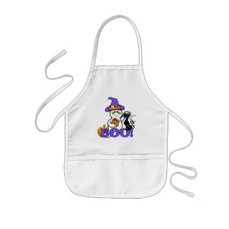 Halloween Ghost Boo apron
